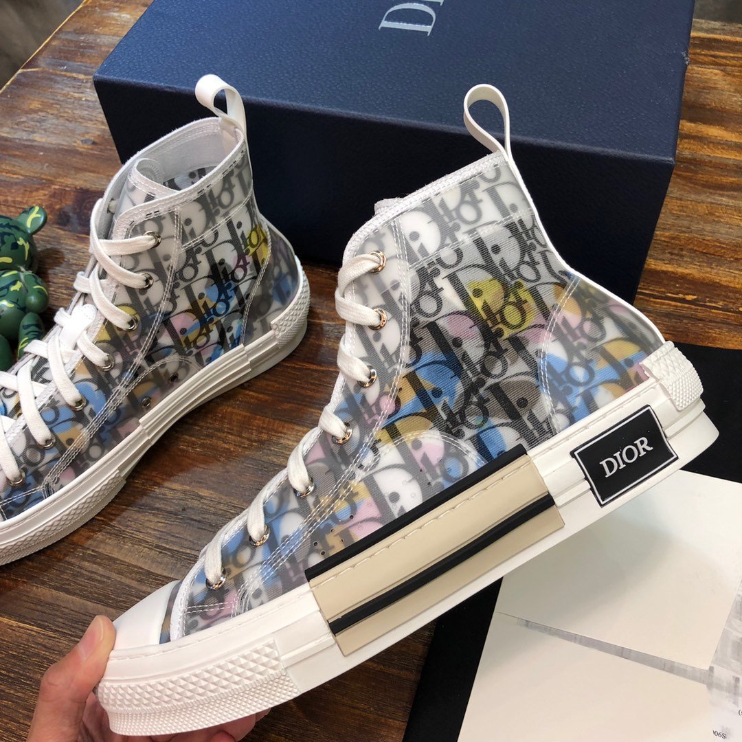 Dior B23 High Top Alex Foxton Oblique Men's - 3SH118YTH_H562 - US