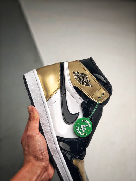 Air Jordan 1 Retro High NRG Patent Gold Toe