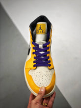 Load image into Gallery viewer, Air Jordan 1 Mid SE Lakers
