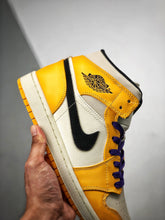 Load image into Gallery viewer, Air Jordan 1 Mid SE Lakers
