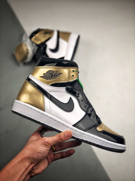 Air Jordan 1 Retro High NRG Patent Gold Toe