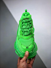 Load image into Gallery viewer, Balenciaga Triple S Neon Green Clear Sole
