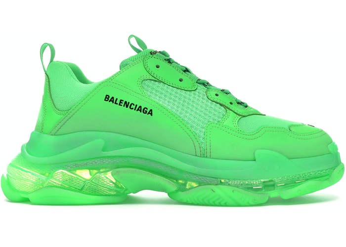 Balenciaga Triple S Neon Green Clear Sole