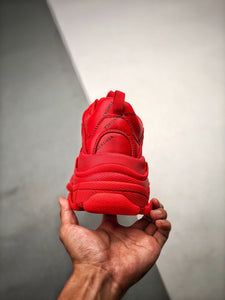 Balenciaga Triple S Allover Logo Red