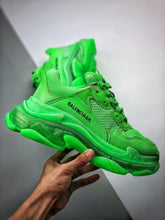 Load image into Gallery viewer, Balenciaga Triple S Neon Green Clear Sole
