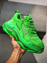 Load image into Gallery viewer, Balenciaga Triple S Neon Green Clear Sole
