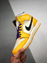 Load image into Gallery viewer, Air Jordan 1 Mid SE Lakers
