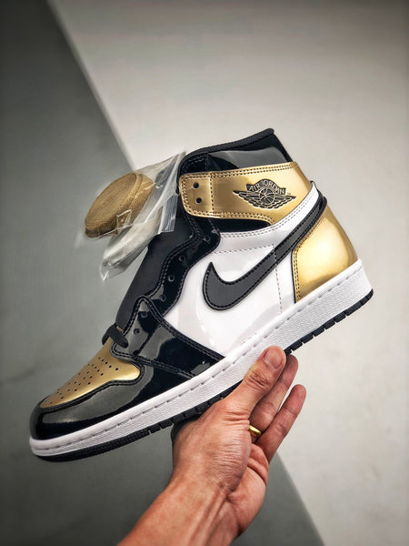 Air Jordan 1 Retro High NRG Patent Gold Toe