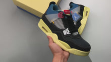 Load and play video in Gallery viewer, Air Jordan 4 Retro Union Off Noir
