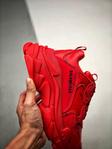 Balenciaga Triple S Allover Logo Red