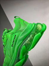 Load image into Gallery viewer, Balenciaga Triple S Neon Green Clear Sole
