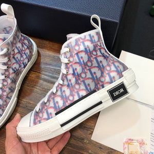 Dior B23 High Top Red Blue Oblique