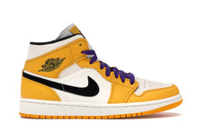 Load image into Gallery viewer, Air Jordan 1 Mid SE Lakers
